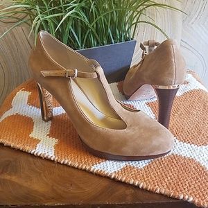 Antonio Melani Tan Suede Heels